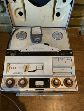 Vintage Webcor Royalite II Stereophonic Reel - to - Reel tape recorder 3