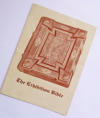 Vintage The Exhibition Bible Pamphlet Brochure 1936 Texas Centennial Exposition