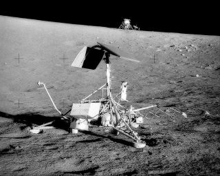 Apollo 12 Surveyor Iii & Lunar Module Nasa 11x14 Silver Halide Photo Print