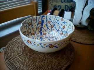 Asian Antique Porcelain Bowl Cherry Blossoms