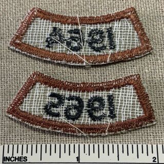 2 Vintage 1964 - 65 BOY SCOUT Camp Segment Year PATCHES Curtis S.  Read Reservation 2