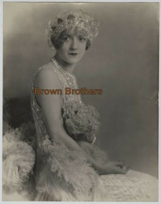 Vintage 1926 Silent Film Stunning Duchess Constance Talmadge Oversized Dbw Photo