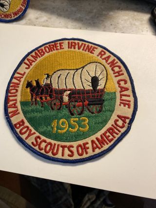Vintage Boy Scouts 1953 National Jamboree Irvine Ranch Large Patch