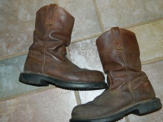 Vtg Red Wing Pecos Mens Steel Toe Work Safety Boot 2231 Usa Leather 9 D Medium