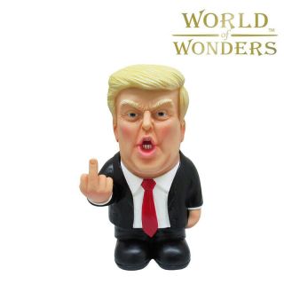 Donald Trump Collectible Statue Figurine Middle Finger Garden Home Decor 8.  35 "