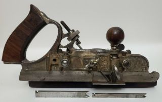 Stanley No.  45 Combination Plane With Cutters Vintage Wood Work Tool
