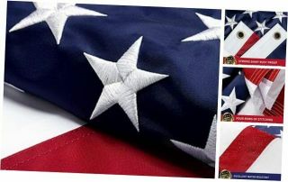Premium American Flag 4x6 Outdoor,  Heavy Duty 210d Nylon Us Flag,  4x6 Ft