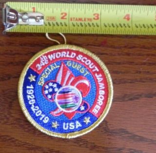 2019 Boy Scouts 1920 - 2019 24th World Scout Jamboree Special Guest Patch