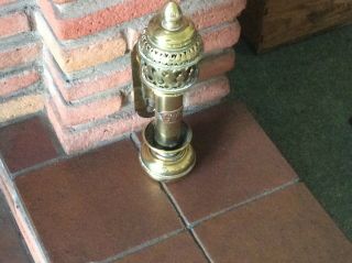 Antique Brass G W R Carriage Candle Lantern.  Candle Sconce - No Glass