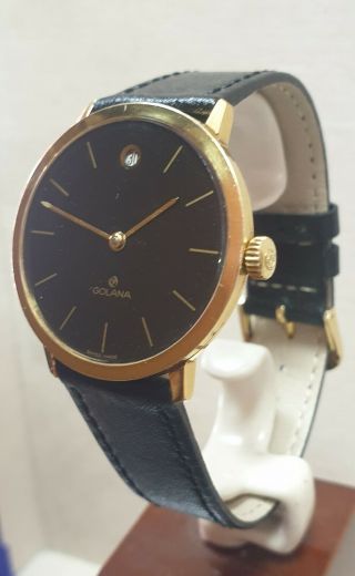 Vintage Golana Hand Winding Watch - Cal.  Peseux 7040