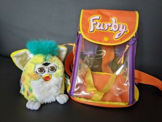 Vintage Furby Baby (gen 3) - Confetti,  Bag (1999) By Tiger Electronic Ltd