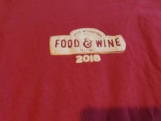 Disney Parks Food And Wine Festival Spirit Jersey Size Medium rare Disney jersey 3