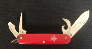 Vintage Imperial Ri Usa Boy Scout Pocket Knife With Multi - Tools