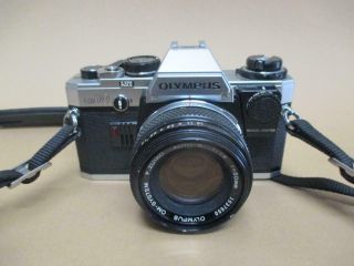 Olympus Om - 10,  35mm Slr Camera,  50mm Zuiko Lens,  Vintage