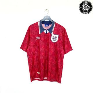 1994/95 England Vintage Umbro Away Football Shirt Jersey (xl) Gascoigne Shearer