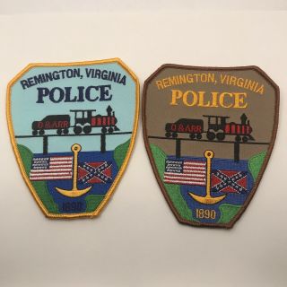 Remington Virginia Police Dept Shoulder Patch Set Two Versions
