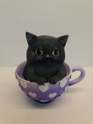 Cutiecat 10.  5cm Black Cat Figurine