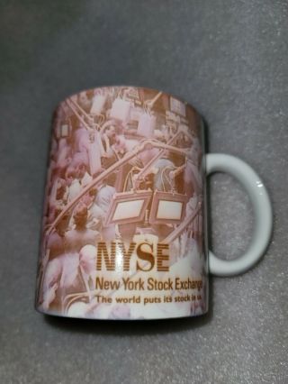 Vintage Nyse York Stock Exchange Trading Floor Coffee Tea Mug Cup
