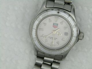 Vintage Tag Heuer Professional Ladies Quartz Reference We1412 - 2 W Bracelet Runs