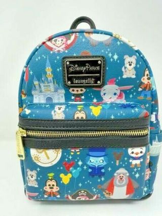 Disney Parks Icons Mini Loungefly Backpack Dumbo Castle Hatbox Attraction Nwt B