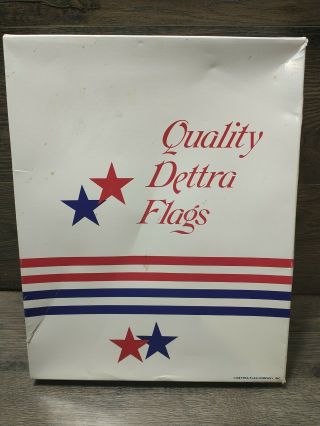 Vintage 50 Star DETTRA 100 Cotton HI,  - FLI AMERICAN Flag USA 3 ' X5 ' 3