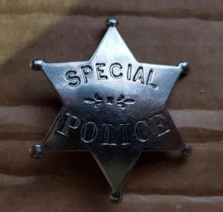 Vintage Special Police 6 Point Star Badge