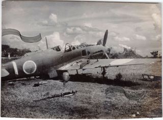 Wwii Japanese Aircraft Ki - 61 Tony Clark Field Philippines 1945 1 Photo