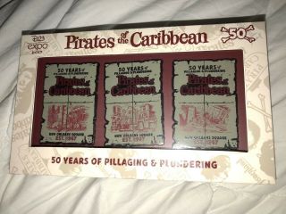 Pirates Of The Caribbean 50 Years Box Set Of 3 Pins Le 150 D23 Expo 2017
