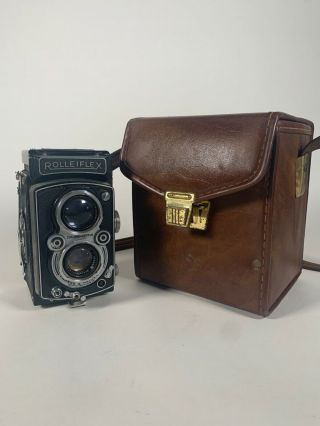 Vintage Rolleiflex 2.  8 Camera With Case