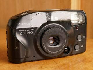 Vintage Canon Sure Shot Zoom - S & Olympus Infinity Zoom 76