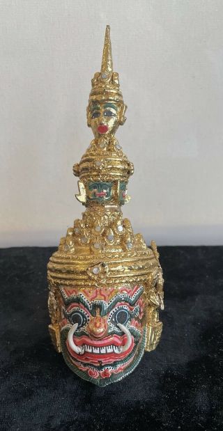 Golden Ravana Khon Mask