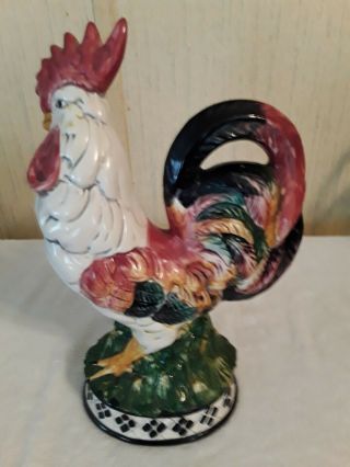 Vintage Rooster Farmhouse Ceramic By Cbk Ltd 1998 12.  5 " Tall And 7.  5 " Wide.