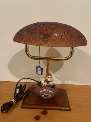 Vintage Nfl Kansas City Chiefs Wilson Football Desk Lamp