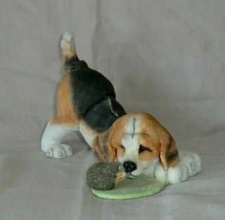Country Artists A Breed Apart Beagle & Hedgehog Ornament 2006