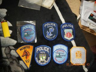 York City Police Patch Task Force,  And More 7 Total,  Aviation,  Mounted,  Etc.