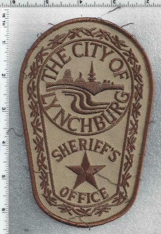 City Of Lynchbugh Sheriff (virginia) 1st Issue Uniform Take - Off Shoulder Patch