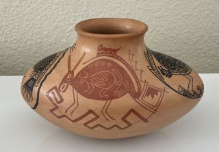 Vintage Rare Juan Quezada Mata Ortiz Mexican Pottery Pot - Nr