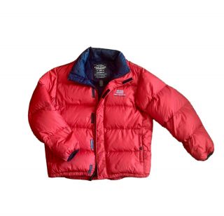 Vintage 90s Polo By Ralph Lauren Goose Down Puffer Jacket Red