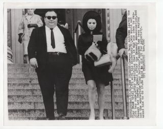 Dean Andrews Leaving Clay Shaw Trial - Vintage Wire Service Photograph