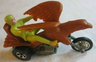 Vintage Hot Wheels Rrrumblers Motorcycle Bold Eagle With Rider,  Mexico