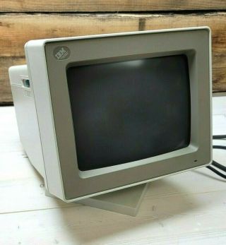 Vintage Ibm Personal System 2 Color Display Monitor Model 8513001 Retro Gaming