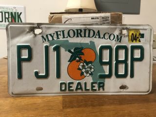 2004 Florida Dealer License Plate