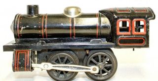 Vintage Pre - War Karl Bub (kbn) 0 - Gauge Clockwork 0 - 4 - 0 Locomotive