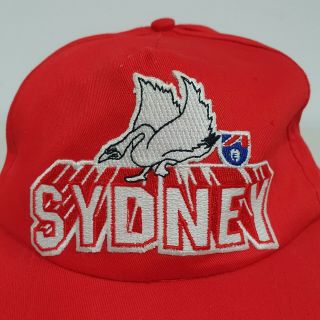Vintage Sydney Swans AFL Hat / Cap Snapback ECLIPSE 90s 1990s Official RARE 2