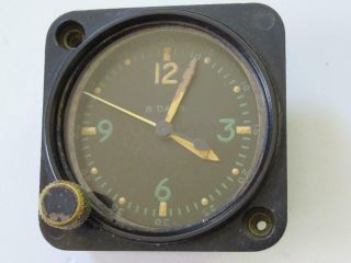 Wwii U.  S.  Army Air Corps Type A - 11 8 Day Aircraft Clock Waltham Runs