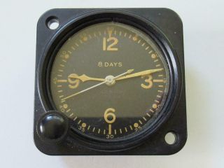 Wwii U.  S.  Army Air Corps Type A - 11 8 Day Aircraft Clock Elgin