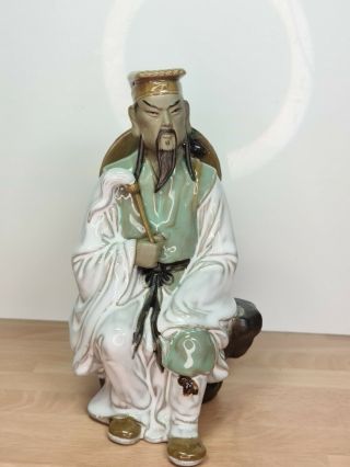 Ceramic Shiwan Chinese Mud Man Figurine 6 Inch