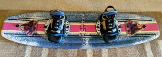 Vintage Full Throttle Wakeboard 142cm,  Wet Tech Bindings -