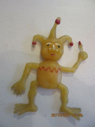 Vintage Rubber Oily Jiggler " Jester " Toy Russ Berry Berrie?