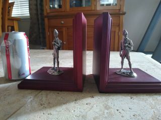 Vintage Boy Scouts Bookends Pair - Tomorrow ' s Leader 2